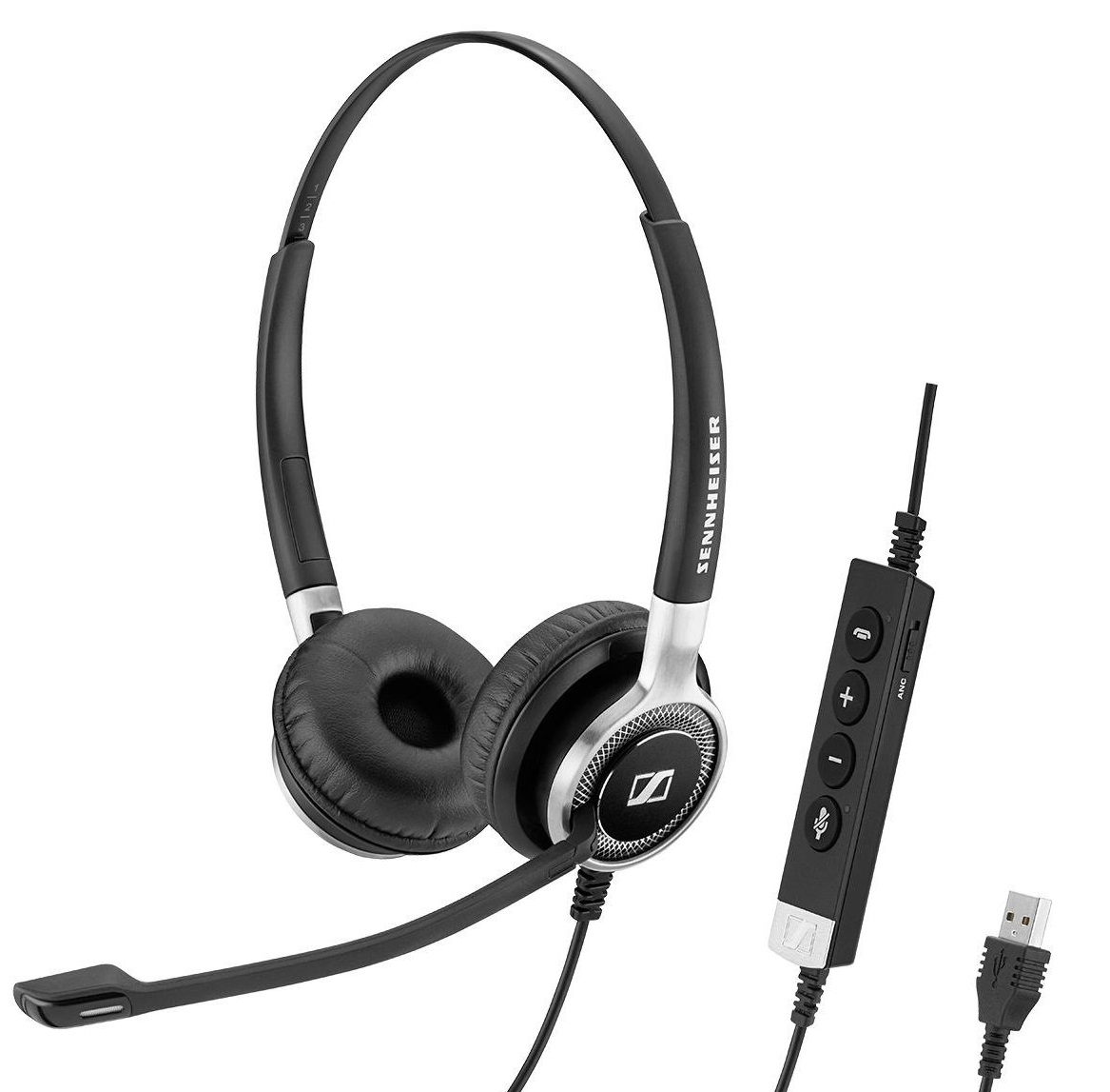 SENNHEISER SC 660 ANC USB WIRED BINAURAL HEADSET,USB,AND INLINE CALL