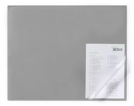 Kirjoitusalusta reunasuojalla Durable 65x50cm PP, harmaa - Kirjoitusalustat - 729410 - 1