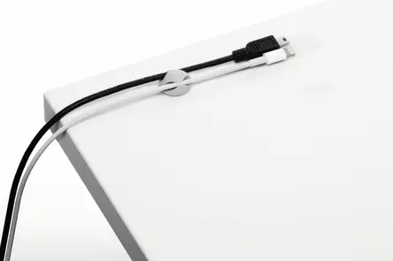 DURABLE CAVOLINE CLIP 2 kaapelinpidike harmaa 6kpl - Kaapelitarvikkeet - 503810 - 4