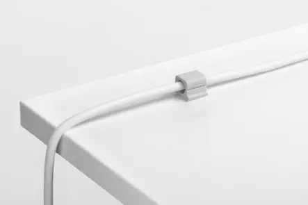 DURABLE CAVOLINE CLIP PRO 1 johdonkiinnike harmaa 6kpl - Kaapelitarvikkeet - 504210 - 2