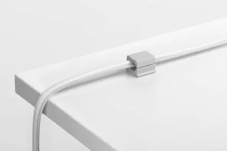 DURABLE CAVOLINE CLIP PRO 2 johdonkiinnike harmaa 4kpl - Kaapelitarvikkeet - 504310 - 2