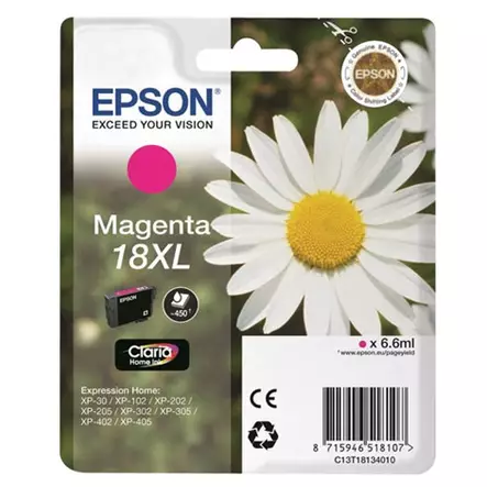 Epson ExHome Mag. XP-30/102/202/205/302/325/402 - Epson mustesuihkupatruunat - T18134010 - 1