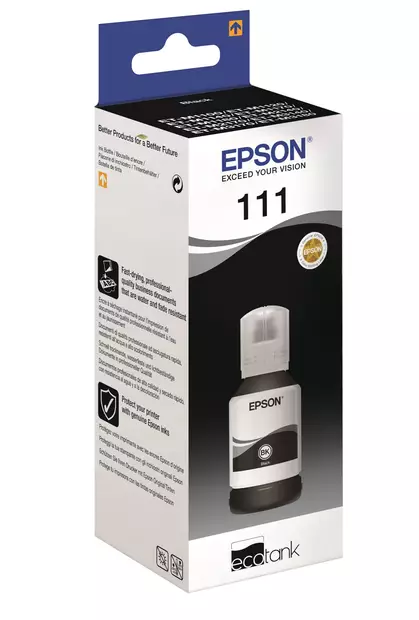 Epson T111 EcoTank Pigmented Black - Epson mustesuihkupatruunat - T03M140 - 1