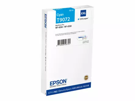 Epson T9072 cyan 7000s. - Epson mustesuihkupatruunat - T907240 - 1