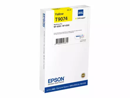 Epson T9074 keltainen 7000s. - Epson mustesuihkupatruunat - T907440 - 1