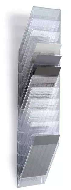 Esiteteline Flexiboxx 12-osainen A4 pysty kirkas - Esitetelineet - 1709763400 - 3