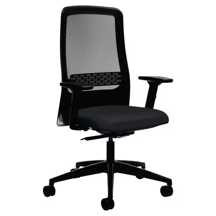 Interstuhl 172II työtuoli ergonominen korkeaselkäinen musta - Työtuolit - 10452800 - 1
