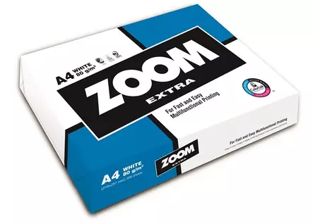 Kopiopaperi ZOOM Extra A4 80g/500kpl - Valkoiset tulostuspaperit - 235100 - 2