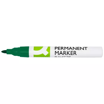 Merkkauskynä Q-CONNECT alumiini pysyvä 4mm vihreä - Merkkauskynät, -tussit - 395010 - 2