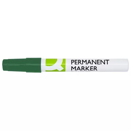 Merkkauskynä Q-CONNECT alumiini pysyvä 4mm vihreä - Merkkauskynät, -tussit - 395010 - 1