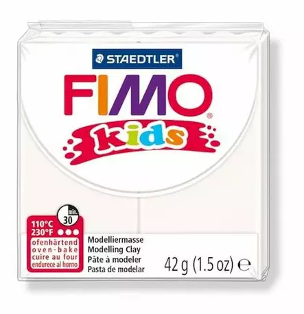 Muovailuvaha 42g FIMO Kids Valkoinen - Muovailuvahat - 80300 - 1