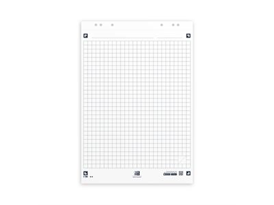 Taululehtiö Oxford SmartChart 65×99 cm ruudutettu 25x25 - Lasi,valko,pellava,korkki,fläppi,-taulut - 564090 - 1