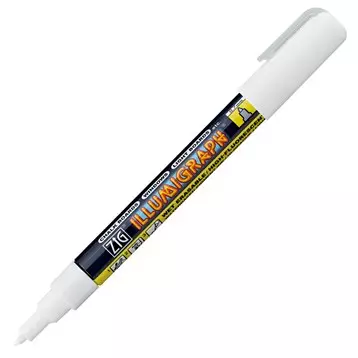 ZIG Illumigraph 0,7mm valkoinen - Lasitaulutussit, liidut - PMA-110A000 - 1