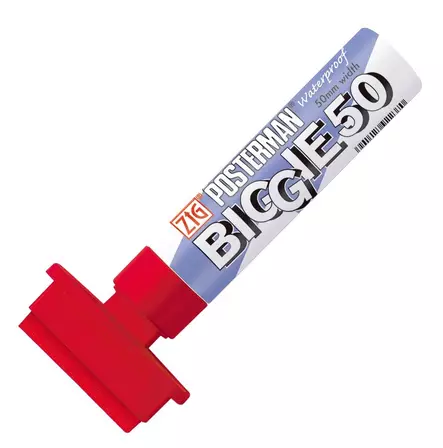 ZIG Posterman Biggie 50mm Punainen - Lasitaulutussit, liidut - ZIG150020 - 1