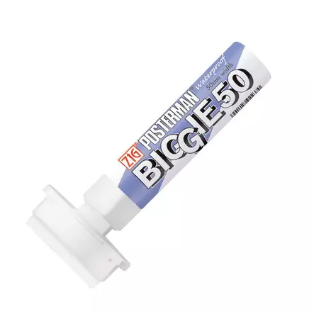 ZIG Posterman Biggie Lasi/liitutaulukynä 50mm, Valkoinen - Lasitaulutussit, liidut - PMA-150000 - 1