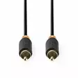 Digitaalinen Audiokaapeli, RCA, Uros - RCA, Uros, 1,0 m, Antrasiitti - Audiokaapelit - CABP24170AT10 - 1