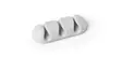 DURABLE CAVOLINE CLIP 3 kaapelipidike 2kpl harmaa - Kaapelitarvikkeet - 503910 - 1