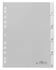 Hakemisto A4 PP 1-5 Harmaa - Hakemistot, rekisterit - 644010 - 1
