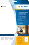 Herma-tarrakalvo A4 210x297 läpinäkyvä kiiltävä - Paperitarra-arkit A5, A4 - HER8020 - 1