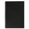 Konttorikirja A4/160 kierresidottu musta ruudut 7x7 mm - Muisti- ja konttorikirjat - 210050 - 1
