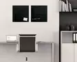 Magneettinen lasitaulu 480x480 musta - Lasi,valko,pellava,korkki,fläppi,-taulut - GL110 - 4