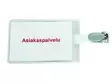Nimikorttikotelo Durable klipsi 90x60mm pysty 25 kpl/pkt - Nimikortit, kongressineulat, kaulanauhat - 275520 - 1