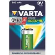 Varta Rechargable Accu 9V V7/8H/6F22 200 mAh ladattava - Paristot, varavirtalähteet - 252070 - 1