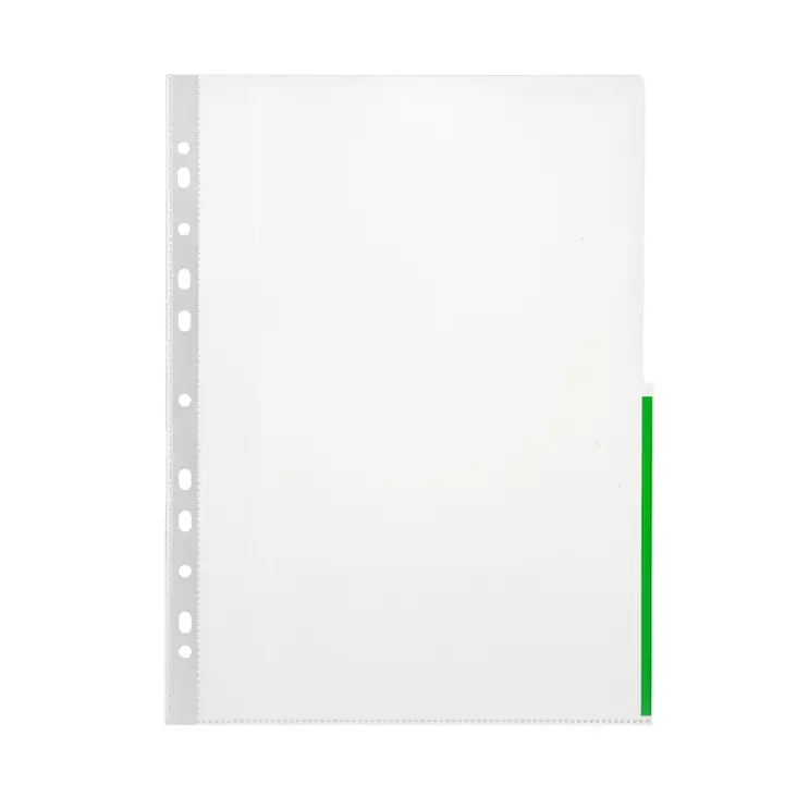 Signaalitasku A4 PP120 mic kirkas vihreä/100 - Kansiotaskut - 394920 - 1