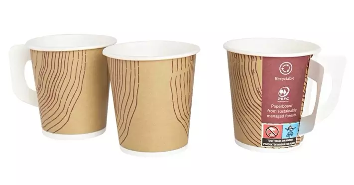 Kahvikuppi Menu korvalla 175 ml/80kpl PEFC - Kertakäyttöastiat - 633340 - 1
