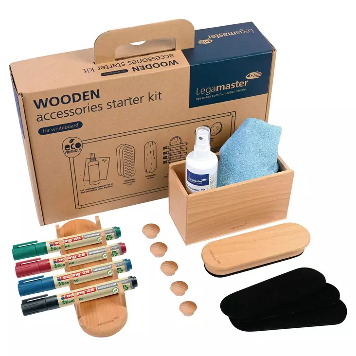 Legamaster valkotaulusetti puu - Taulutarvikkeet - 7-125600 - 1
