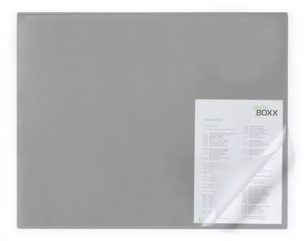 Kirjoitusalusta reunasuojalla Durable 65x50cm PP, harmaa - Kirjoitusalustat - 729410 - 1