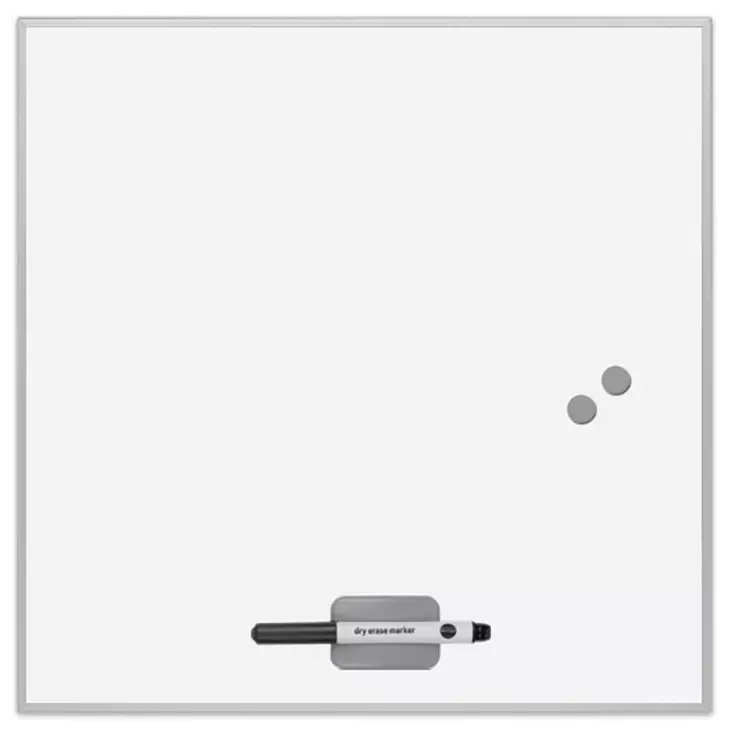 Bi-Office Extra valkotaulu magneettinen 45 x 45cm - Lasi,valko,pellava,korkki,fläppi,-taulut - GA8909340 - 1