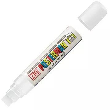 ZIG Posterman PMA-120 15mm valkoinen - Lasitaulutussit, liidut - PMA-120000 - 1