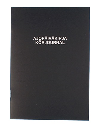 Ajopäiväkirja A5, pysty, musta - Kirjoituspaperit ja lomakkeet, kortistot - 170 - 1