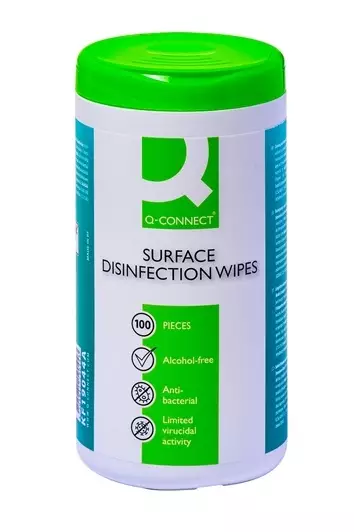 Desinfiointiliina Q-Connect /100 kpl - Puhdistusliinat ja paineilma - 278150 - 1