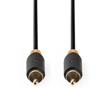 Digitaalinen Audiokaapeli, RCA, Uros - RCA, Uros, 1,0 m, Antrasiitti - Audiokaapelit - CABP24170AT10 - 1
