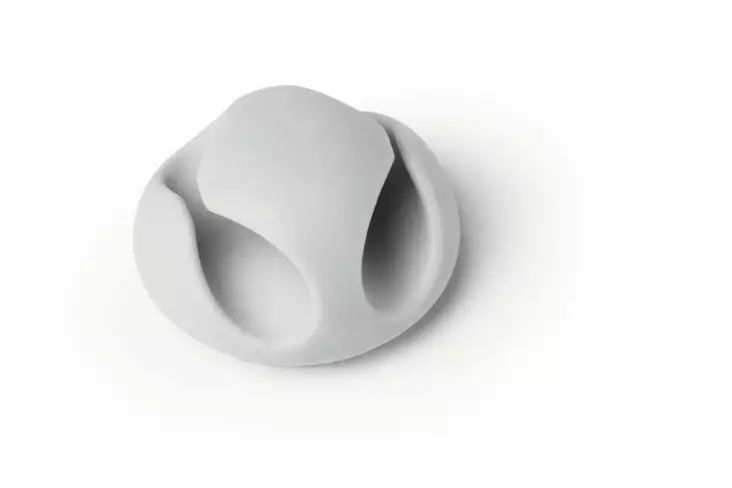 DURABLE CAVOLINE CLIP 2 kaapelinpidike harmaa 6kpl - Kaapelitarvikkeet - 503810 - 3