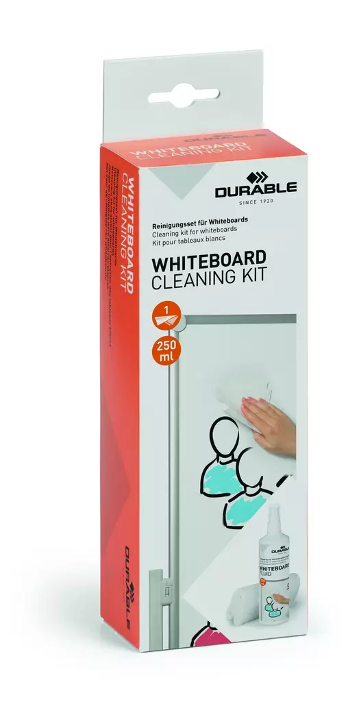Durable WHITEBOARD puhdistussarja - Puhdistusliinat ja paineilma - 583300 - 5
