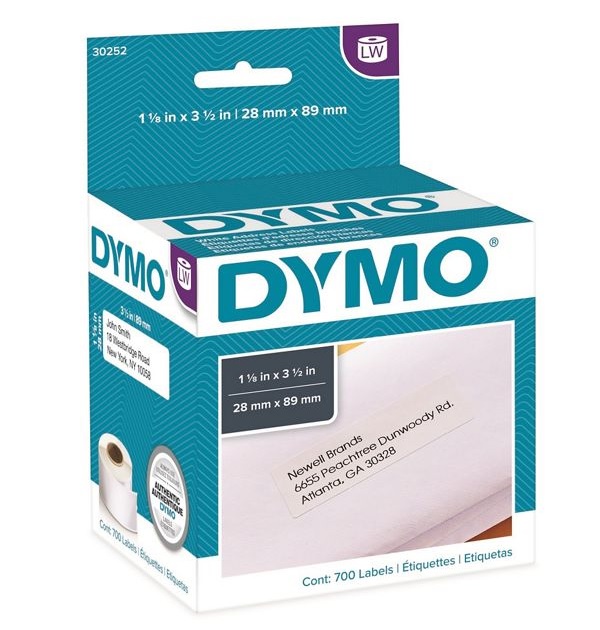 Dymo LW pieni osoitetarra 89x28mm 2rll - Dymo tarrakirjoittimet ja tarrateipit - 99010 - 2