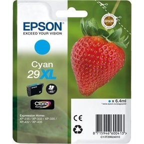 Epson Cyan 29XL Claria Home muste - Epson mustesuihkupatruunat - T29924010 - 1