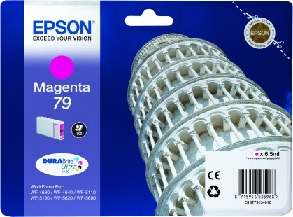 Epson MAGENTA 79 DURABRITE ULTRA INK 6.5 ml 800siv - Epson mustesuihkupatruunat - T79134010 - 1