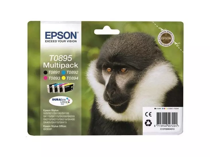 Epson multipack St SX105/405 - Epson mustesuihkupatruunat - T08954010 - 1