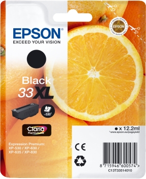 Epson Musta 33XL Claria Premium muste - Epson mustesuihkupatruunat - T33514010 - 1
