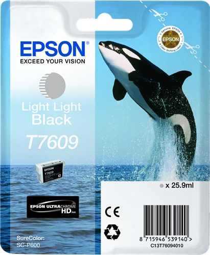 Epson SC-P600 light light black 25.9ml - Epson mustesuihkupatruunat - T76094010 - 1