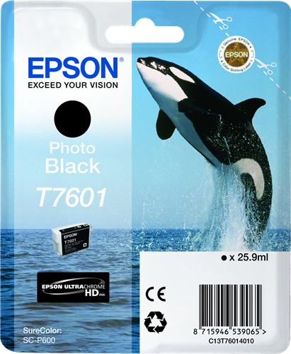 Epson SC-P600 photo musta 25.9ml - Epson mustesuihkupatruunat - T76014010 - 1