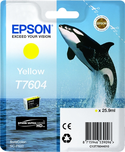 Epson SC-P600 yellow 25.9ml - Epson mustesuihkupatruunat - T76044010 - 1