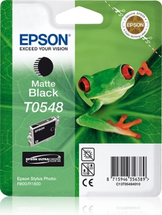 Epson St Photo R800/R1800 mattamusta 13ml - Epson mustesuihkupatruunat - T05484010 - 1