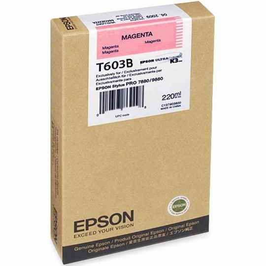 Epson St Pro 9800/7800 Magenta 220ml - Epson mustesuihkupatruunat - T603B00 - 1