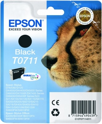 Epson T0711 musta väripatruuna - Epson mustesuihkupatruunat - T07114010 - 1