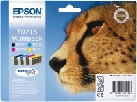 Epson T0715 DURABrite Ultra Ink Multipack mustepakkaus - Epson mustesuihkupatruunat - T07154010 - 1